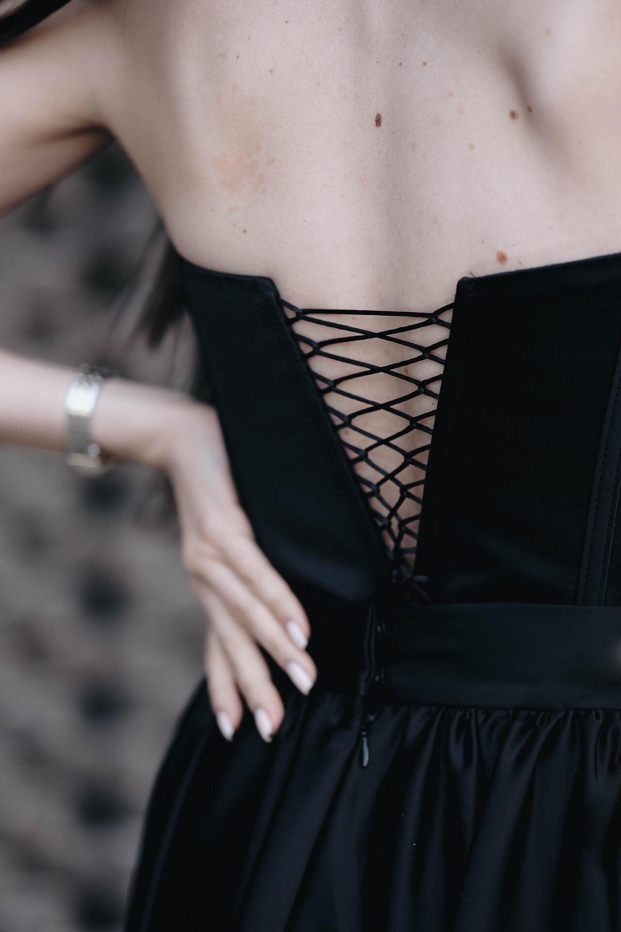Corset and skirt set: Catwoman