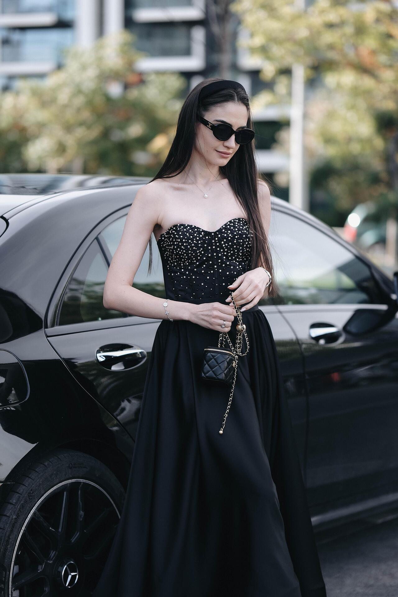 Corset and skirt set: Catwoman