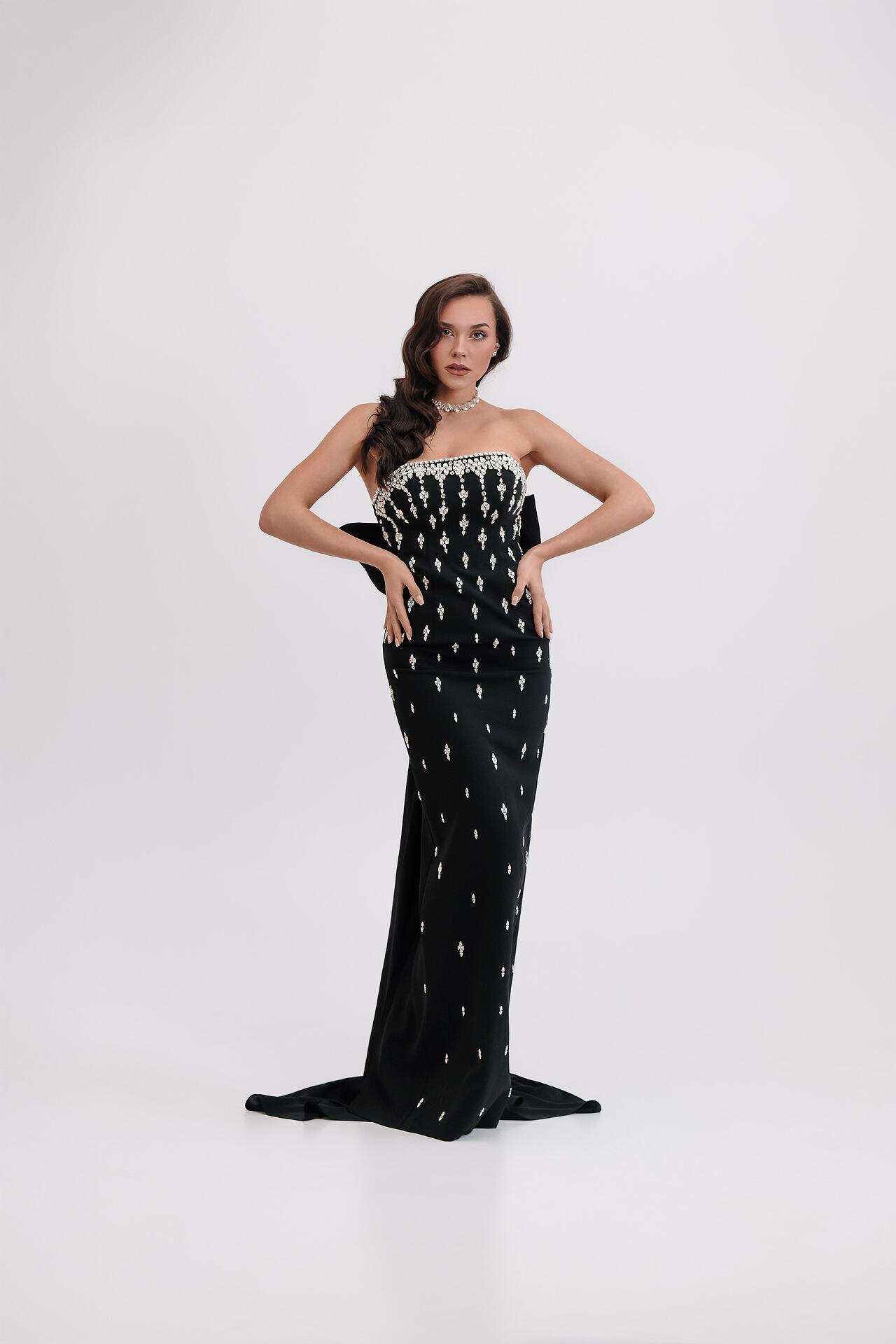 Dress with a spectacular ribbon - train: Regina