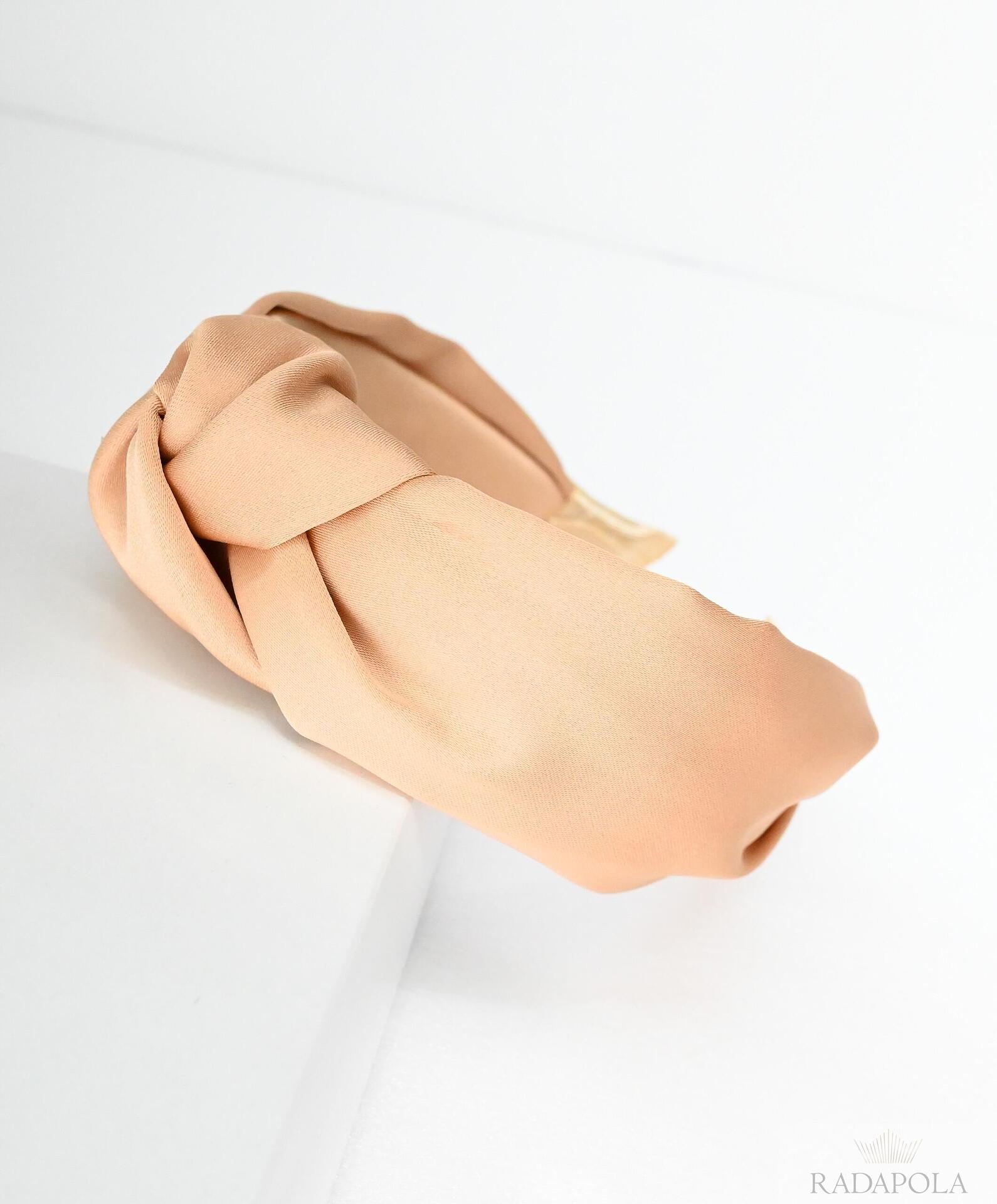 Satin tiara: Brown Sugar