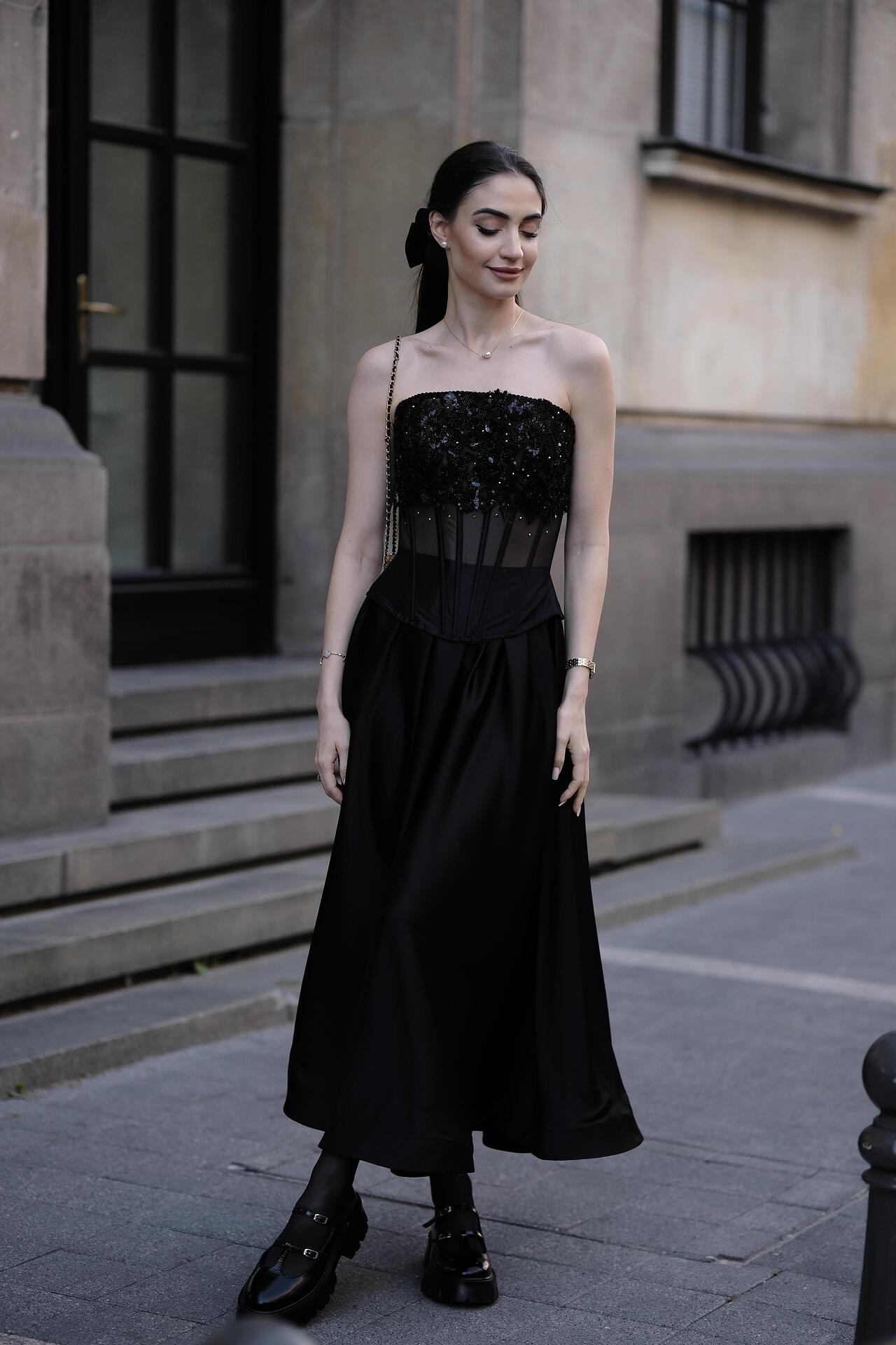 Corset and skirt set: Catwoman