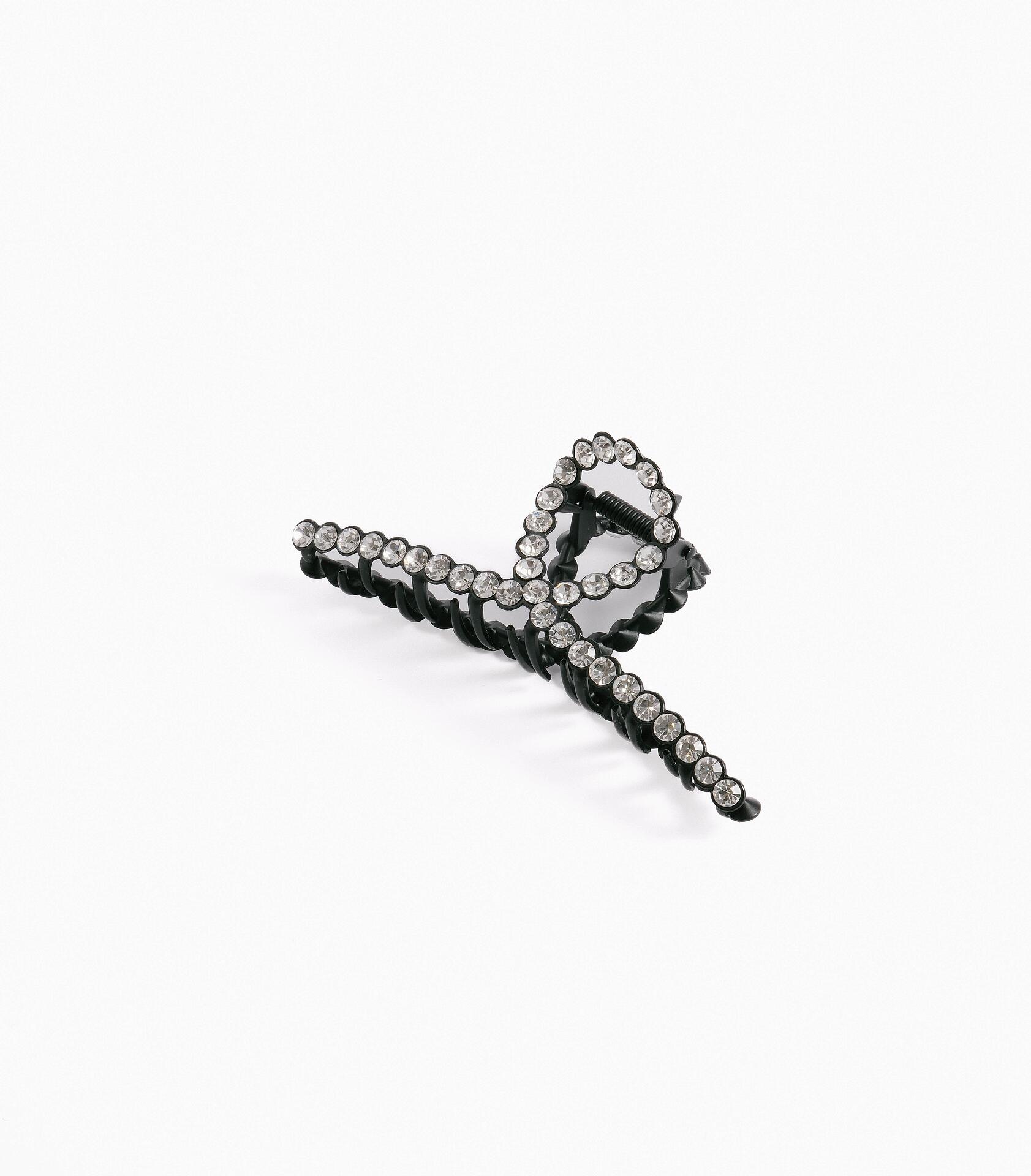 Hair clip with rhinestones