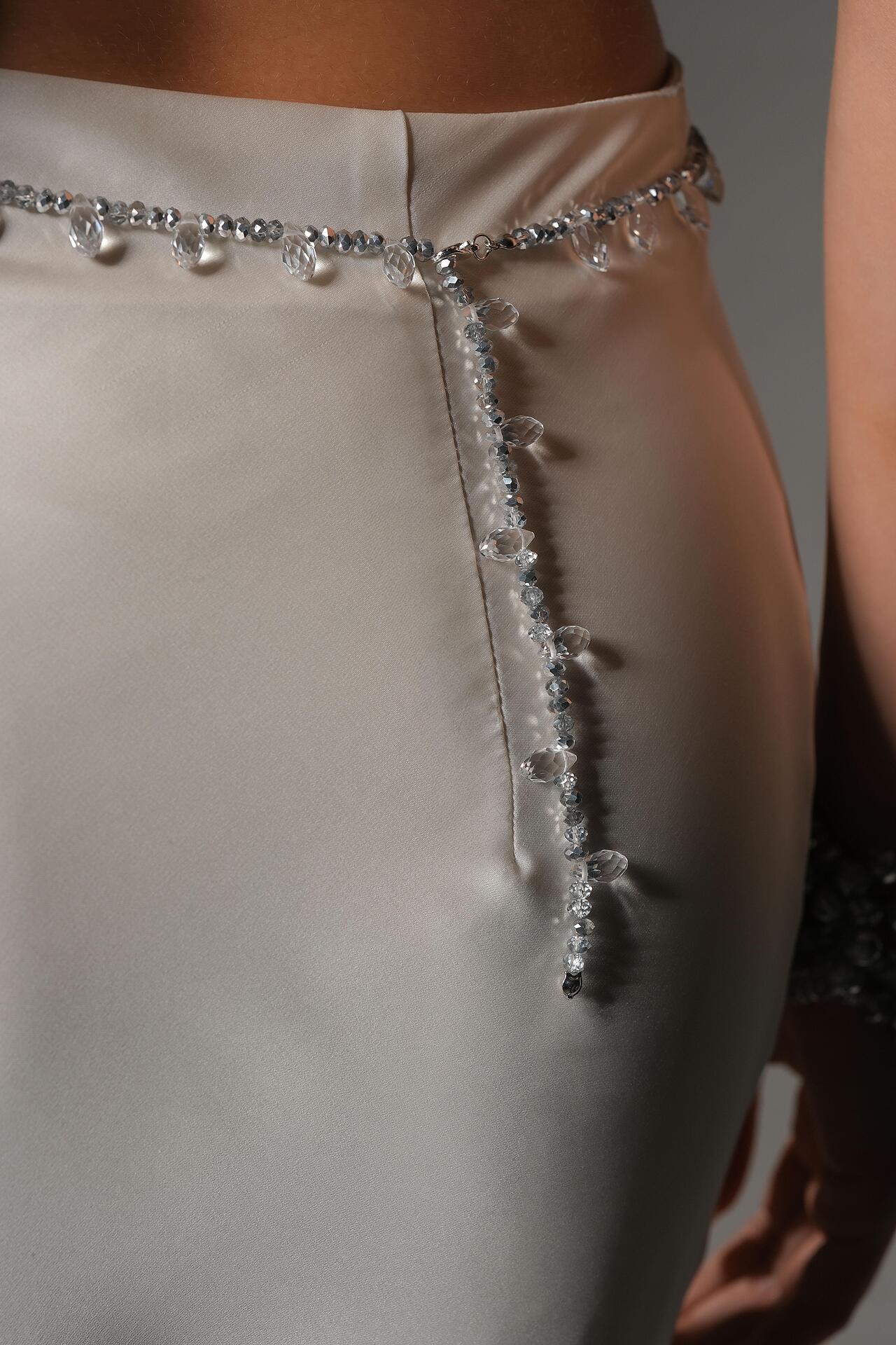 Handmade top with hanging crystals: Sheherezade