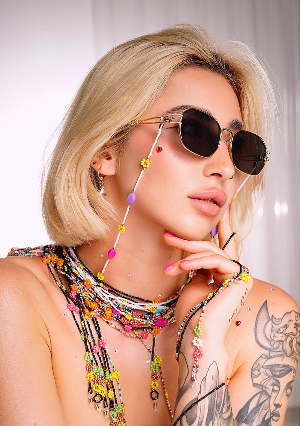 Glasses chain: Colorful Summer