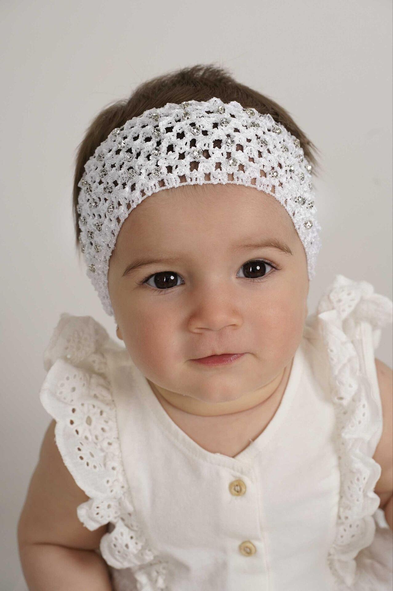 Headband with rhinestones